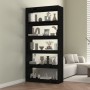 Black pine wood shelving/space divider 80x30x167.4 cm by vidaXL, Bookcases and shelves - Ref: Foro24-808202, Price: 104,40 €,...