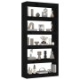 Black pine wood shelving/space divider 80x30x167.4 cm by vidaXL, Bookcases and shelves - Ref: Foro24-808202, Price: 104,40 €,...