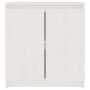 Weißer Massivholzschrank aus Kiefer 60x36x65 cm von vidaXL, Sideboards - Ref: Foro24-808099, Preis: 98,58 €, Rabatt: %