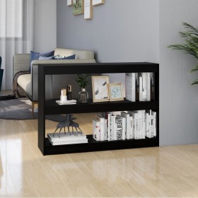 Black pine wood shelving/space divider 100x30x71.5 cm by vidaXL, Bookcases and shelves - Ref: Foro24-808212, Price: 101,99 €,...