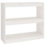 Estantería/divisor de espacios madera pino blanco 80x30x71,5 cm de vidaXL, Librerías y estanterías - Ref: Foro24-808184, Prec...