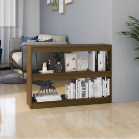 Honig Kiefer Holz Bücherregal/Raumteiler 100x30x71,5 cm von vidaXL, Bücherregale und Regale - Ref: Foro24-808211, Preis: 79,9...