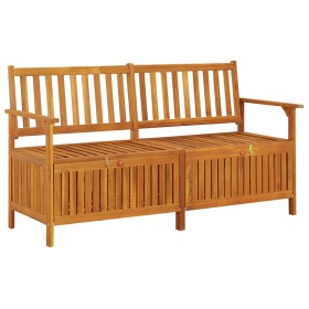 Banco de almacenaje madera maciza de acacia 148 cm de vidaXL, Bancos de jardín - Ref: Foro24-316743, Precio: 192,99 €, Descue...