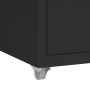 Black metal mobile filing cabinet 28x41x69 cm by vidaXL, Filing cabinets - Ref: Foro24-335918, Price: 82,39 €, Discount: %