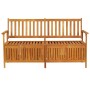 Solid acacia wood storage bench 148 cm by vidaXL, garden benches - Ref: Foro24-316743, Price: 192,99 €, Discount: %