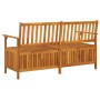 Solid acacia wood storage bench 148 cm by vidaXL, garden benches - Ref: Foro24-316743, Price: 192,99 €, Discount: %