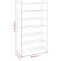 Gray plywood shoe cabinet 65x24x117 cm by vidaXL, Shoe racks and shoe organizers - Ref: Foro24-327355, Price: 40,99 €, Discou...