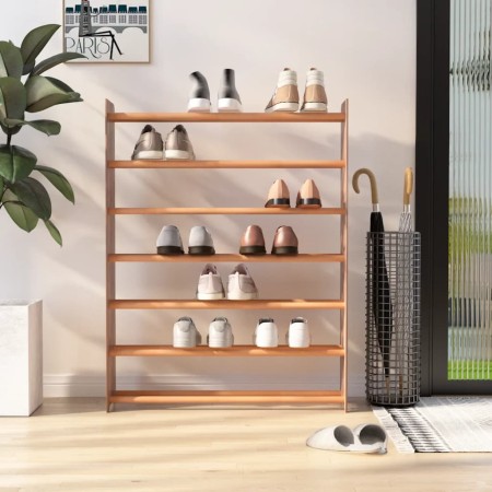 Brown plywood shoe cabinet 90x24x117 cm by vidaXL, Shoe racks and shoe organizers - Ref: Foro24-327350, Price: 43,69 €, Disco...