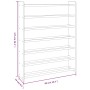 Brown plywood shoe cabinet 90x24x117 cm by vidaXL, Shoe racks and shoe organizers - Ref: Foro24-327350, Price: 43,69 €, Disco...