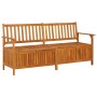 Banco de almacenaje madera maciza de acacia 170 cm de vidaXL, Bancos de jardín - Ref: Foro24-316744, Precio: 245,99 €, Descue...