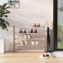 Mueble zapatero de madera contrachapada gris 90x24x81 cm de vidaXL, Zapateros y organizadores de calzado - Ref: Foro24-327353...