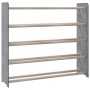 Mueble zapatero de madera contrachapada gris 90x24x81 cm de vidaXL, Zapateros y organizadores de calzado - Ref: Foro24-327353...