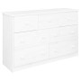 Sideboard with 7 drawers solid white pine wood 113x35x73 cm by vidaXL, Sideboards - Ref: Foro24-337030, Price: 189,89 €, Disc...