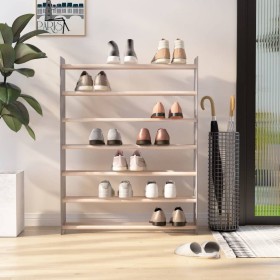 Gray plywood shoe cabinet 90x24x117 cm by vidaXL, Shoe racks and shoe organizers - Ref: Foro24-327356, Price: 48,99 €, Discou...