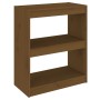 Honey brown pine wood shelf/space divider 60x30x71.5cm by vidaXL, Bookcases and shelves - Ref: Foro24-808161, Price: 54,62 €,...