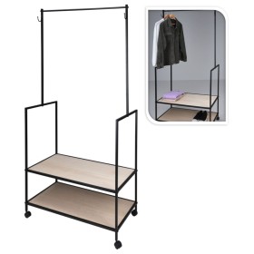 H&S Collection Clothes rack with 2 metal hooks by H&S Collection, Dresser Organizers and Bar Hangers - Ref: Foro24-439769, Pr...