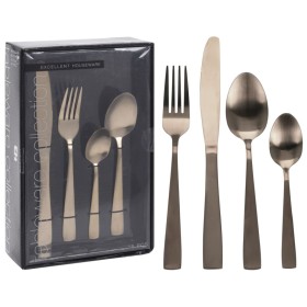 Excellent Houseware 16-Piece Matte Gold Cutlery Set by Excellent Houseware, Cutlery sets - Ref: Foro24-439731, Price: 24,99 €...