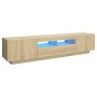 TV-Schrank mit LED-Leuchten, Farbe Sonoma-Eiche, 180 x 35 x 40 cm von vidaXL, TV-Möbel - Ref: Foro24-3081900, Preis: 96,57 €,...