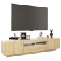 Armario TV con luces LED color roble Sonoma 180x35x40 cm de vidaXL, Muebles TV - Ref: Foro24-3081900, Precio: 96,57 €, Descue...