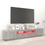 Concrete gray TV cabinet with LED lights 200x35x40 cm by vidaXL, TV Furniture - Ref: Foro24-3081910, Price: 143,07 €, Discoun...