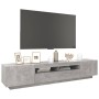 Concrete gray TV cabinet with LED lights 200x35x40 cm by vidaXL, TV Furniture - Ref: Foro24-3081910, Price: 143,07 €, Discoun...