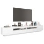 Mueble para TV con luces LED blanco brillante 260x35x40 cm de vidaXL, Muebles TV - Ref: Foro24-3081921, Precio: 209,48 €, Des...