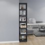 Pine wood gray shelf/space divider 40x30x199 cm by vidaXL, Bookcases and shelves - Ref: Foro24-808155, Price: 91,28 €, Discou...