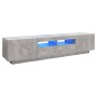 Mueble para TV con luces LED gris hormigón 180x35x40 cm de vidaXL, Muebles TV - Ref: Foro24-3081901, Precio: 123,09 €, Descue...