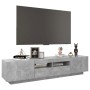 Mueble para TV con luces LED gris hormigón 180x35x40 cm de vidaXL, Muebles TV - Ref: Foro24-3081901, Precio: 123,09 €, Descue...