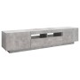 Mueble para TV con luces LED gris hormigón 180x35x40 cm de vidaXL, Muebles TV - Ref: Foro24-3081901, Precio: 123,09 €, Descue...