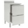 Commercial kitchen cabinets 2 units stainless steel by vidaXL, Restoration - Ref: Foro24-3081936, Price: 405,01 €, Discount: %