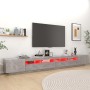 Mueble para TV con luces LED gris hormigón 300x35x40 cm de vidaXL, Muebles TV - Ref: Foro24-3081928, Precio: 226,27 €, Descue...