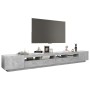 Mueble para TV con luces LED gris hormigón 300x35x40 cm de vidaXL, Muebles TV - Ref: Foro24-3081928, Precio: 226,27 €, Descue...