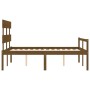 Cama personas mayores cabecero madera marrón miel 140x190 cm de vidaXL, Camas y somieres - Ref: Foro24-3195334, Precio: 147,3...