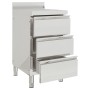 Commercial kitchen cabinets 2 units stainless steel by vidaXL, Restoration - Ref: Foro24-3081937, Price: 436,97 €, Discount: %