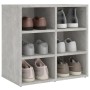 Mueble zapatero color gris hormigón 52,5x30x50 cm de vidaXL, Taquillas y armarios de almacenamiento - Ref: Foro24-808692, Pre...