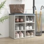 Concrete gray shoe rack furniture 52.5x30x50 cm by vidaXL, Lockers and storage cabinets - Ref: Foro24-808692, Price: 47,42 €,...