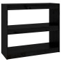 Black pine wood shelving/space divider 80x30x71.5 cm by vidaXL, Bookcases and shelves - Ref: Foro24-808187, Price: 58,29 €, D...