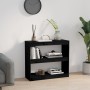 Estantería/divisor de espacios madera pino negro 80x30x71,5 cm de vidaXL, Librerías y estanterías - Ref: Foro24-808187, Preci...