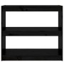 Estantería/divisor de espacios madera pino negro 80x30x71,5 cm de vidaXL, Librerías y estanterías - Ref: Foro24-808187, Preci...