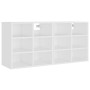 Muebles zapatero 2 unidades blanco 52,5x30x50 cm de vidaXL, Taquillas y armarios de almacenamiento - Ref: Foro24-808685, Prec...