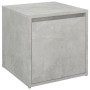 Cajón taburete madera contrachapada gris hormigón 40,5x40x40 cm de vidaXL, Cestas para almacenaje - Ref: Foro24-808778, Preci...