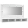 Furniture with mirror and white LED lights 90x31.5x62 cm by vidaXL, bathroom vanities - Ref: Foro24-808891, Price: 65,07 €, D...