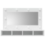 Furniture with mirror and white LED lights 90x31.5x62 cm by vidaXL, bathroom vanities - Ref: Foro24-808891, Price: 65,07 €, D...