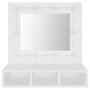 Mueble con espejo y luces LED blanco 60x31,5x62 cm de vidaXL, Tocadores de baño - Ref: Foro24-808882, Precio: 44,92 €, Descue...