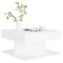 Mesa de centro madera contrachapada blanco 57x57x30 cm de vidaXL, Mesas de centro - Ref: Foro24-808368, Precio: 56,63 €, Desc...