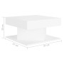 Mesa de centro madera contrachapada blanco 57x57x30 cm de vidaXL, Mesas de centro - Ref: Foro24-808368, Precio: 56,63 €, Desc...