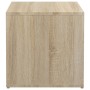 Cajón taburete madera contrachapada roble Sonoma 40,5x40x40 cm de vidaXL, Cestas para almacenaje - Ref: Foro24-808777, Precio...