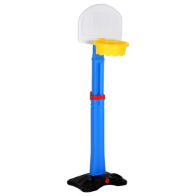 Canasta de baloncesto infantil con soporte ajustable 170 cm de vidaXL, Pelota de baloncesto de juguete - Ref: Foro24-80370, P...