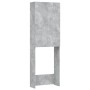 Concrete gray washing machine cabinet 64x25.5x190 cm by vidaXL, Accessories for washing machines and dryers - Ref: Foro24-808...